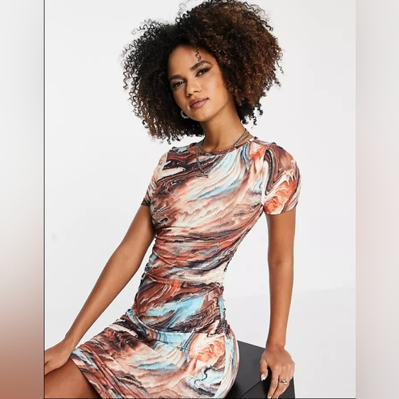 🤩 SIMMI London Marble print dress... - Picture 1 of 4